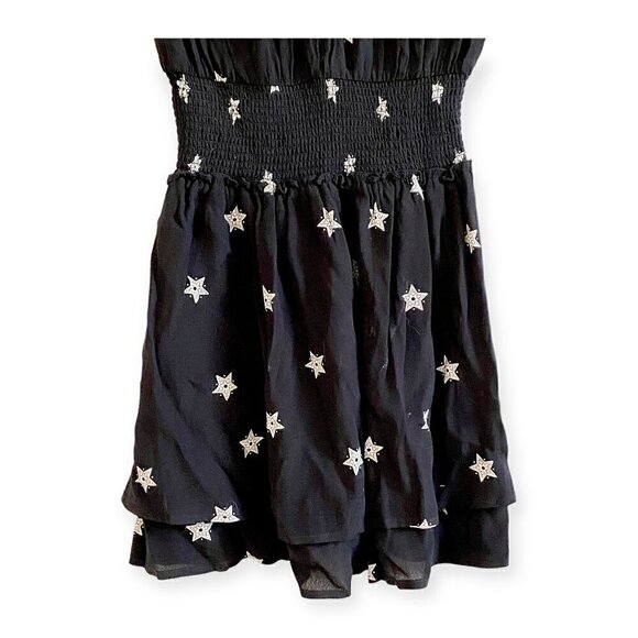RAILS Jasmine Ruffle Hem Dress In Black Rivet Star, size XS - Picture 14 of 15